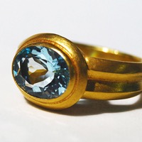 Gold - Aquamarin